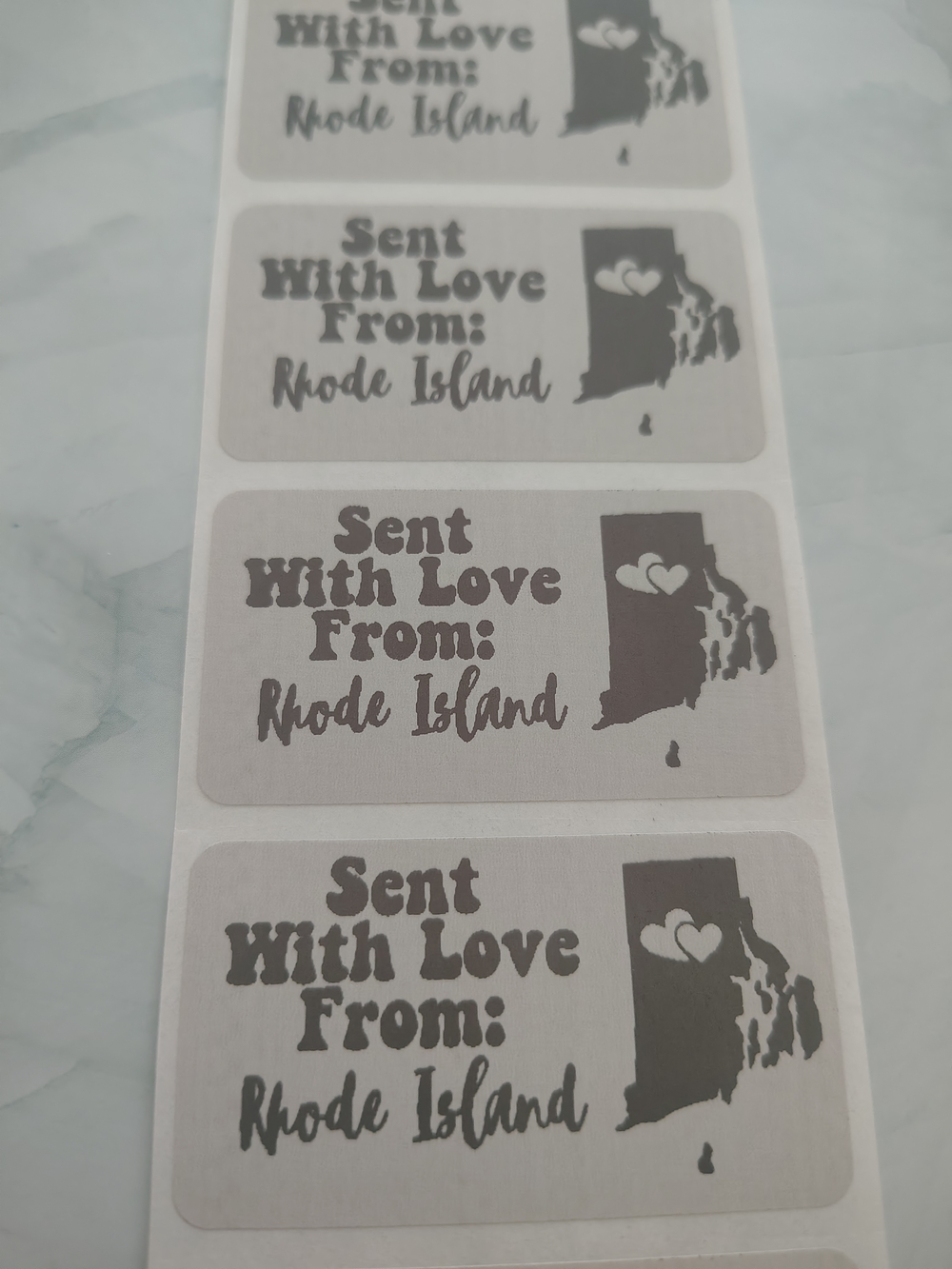 💙100 Rhode Island- Shipping Labels Thermal Packaging Stickers 2.25"x1.25"💙